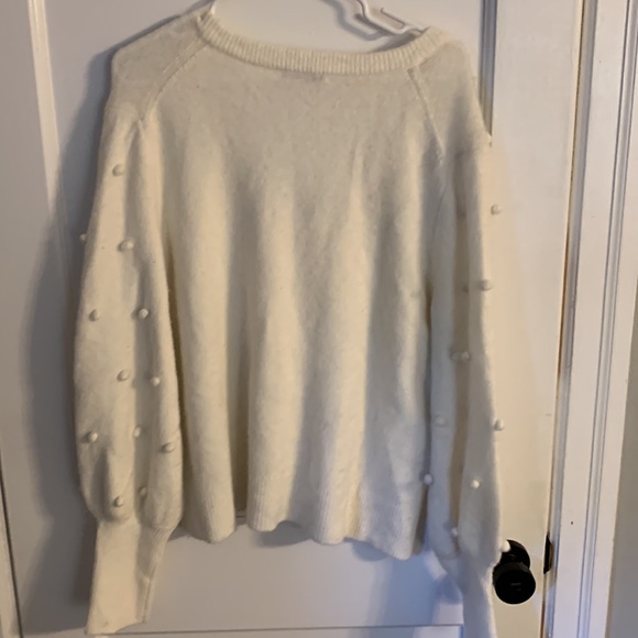 Madewell bobble dash wood v neck sweater - Picture 6 of 6